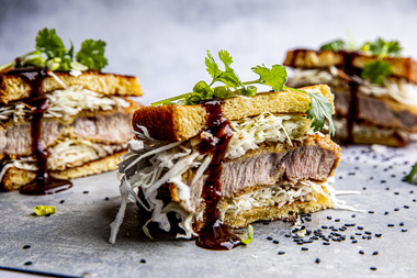 Sandwich med tonkatsu