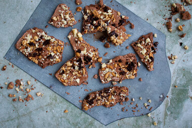 Yoghurt bark med sjokolade