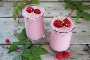 Bringebærsmoothie