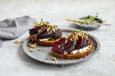 Smørbrød med blodpudding
