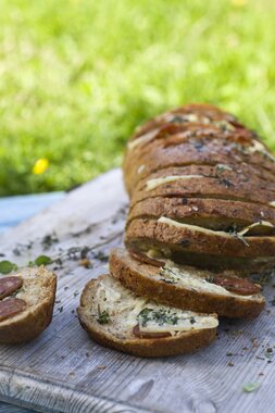 Pull-apart brød på grillen