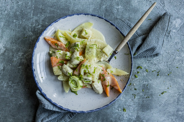 Kyllingfrikassé med filet