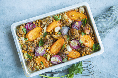 Tray bake med kylling