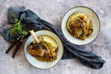 Ølbraiserte lammeskanker