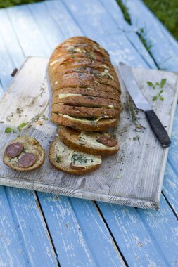 Pull-apart brød på grillen