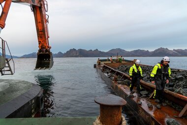 Utbygging feltarbeid Kabelvåg