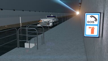 Inne i Stad skipstunnel