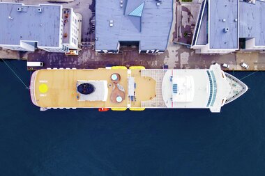 Drone Ålesund Valderhaugfjorden Skansekaia