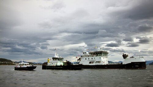 Tre av Kystverkets nyeste fartøy