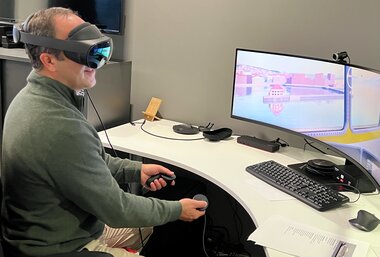VR simulator digital tvilling lostjenesten