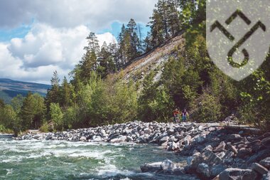 Sykkel ved Lorkverna i Lesja