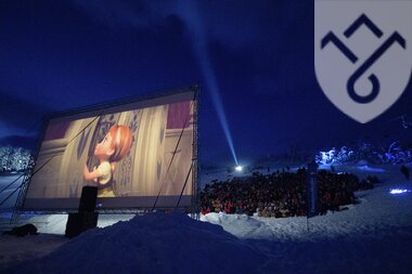 Filmvisning i bakken på Beitostølen
