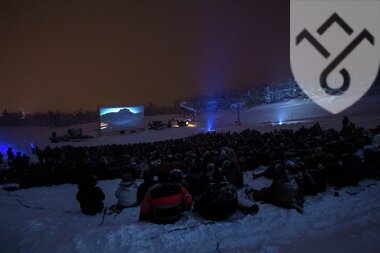 Filmvisning i bakken på Beitostølen