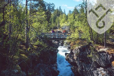 Sykkel ved Grønfossen Lesja