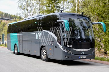 Vy buss utenfor Kistefos Museum