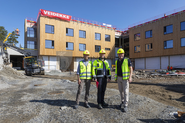 Moelv sykehjem under bygging