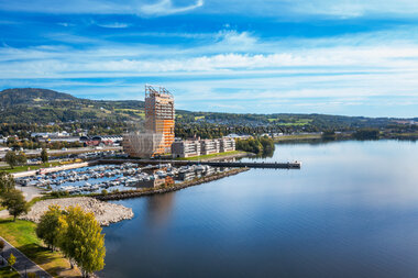 Dronebilder Mjøsparken september 2022