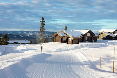 Hytteområdet Birkebeinerbakken  Panorama Sjusjøen