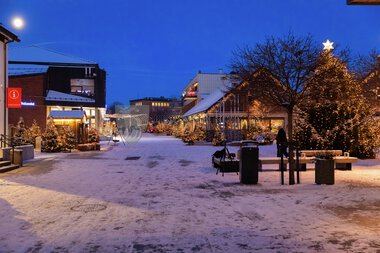 Julestemning i Brumunddal sentrum