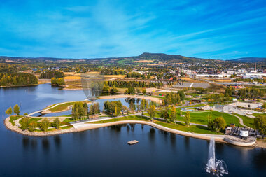 Dronebilder Mjøsparken september 2022