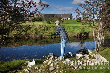 Fisking ved Eikeland Gard, Bjerkreim