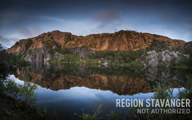 Ved Vottaskaret mot Jøssingfjord i Sokndal.