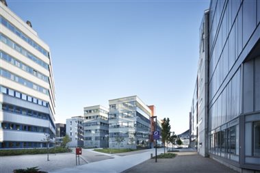 Siktlinje og bygg på Marineholmen 