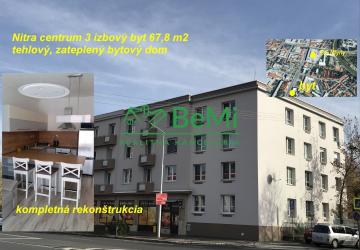 Reality Centrum Nitry 3 - izbový byt v zateplenom tehlovom bytovom dome ID 527-113-MIG