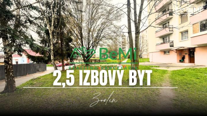 Reality 2,5-izbový byt, 64m2, balkón,  Zvolen