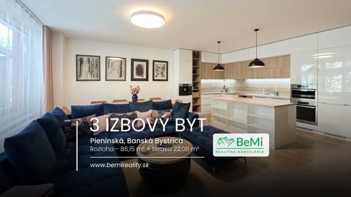 Reality Štýlový 3-izbový byt s terasou, vírivkou a parkovaním