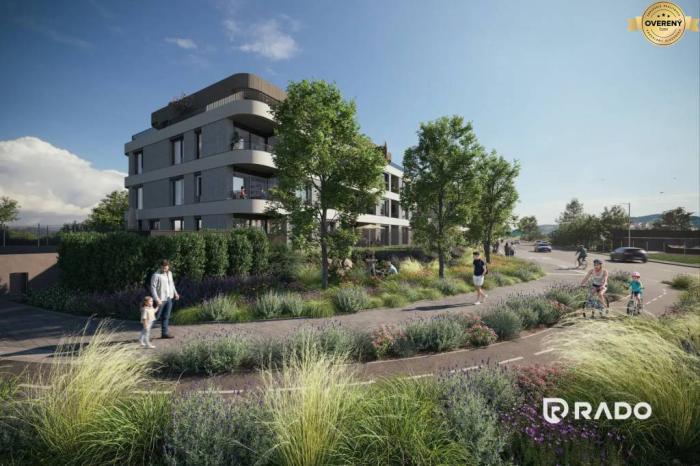 Reality RADO | Rezidencia Karpatská (D.1A), 3i byt 85 m2, predzáhradka 190 m2