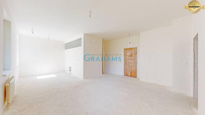 Reality 3D, predaj nového 3. izb. priestoru 79,45 m2, Šustekova, BA V