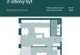 Reality RADO | Rezidencia Karpatská (C.3B), 2i byt 57 m2 s loggiou 5,9 m2, TN