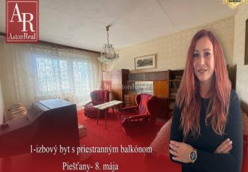 Reality REZERVOVANÉ: 1-izbový byt s balkónom v pôvodnom stave Piešťany- 8.mája