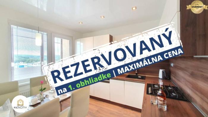 Reality REZERVOVANÝ | 2 izbový ZARIADENÝ byt 60 m² s LOGGIOU, okamžité bývanie