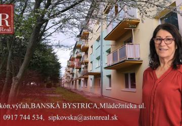 Reality PREDANÝ 2,5 izbový byt, balkón, Banská Bystrica, Mládežnícka ul.