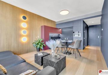 Reality REB.SK, Predaj luxusný 2-izbový byt, 50 m2, Továrenská ulica, SKY PARK