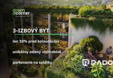 Reality RADO | 3 izbový byt 98m² | Greencorner | Bratislava-Nové mesto