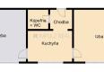 Reality 2 izbový byt, 42 m2, tehlový, nezariadený, Košice – Šaca