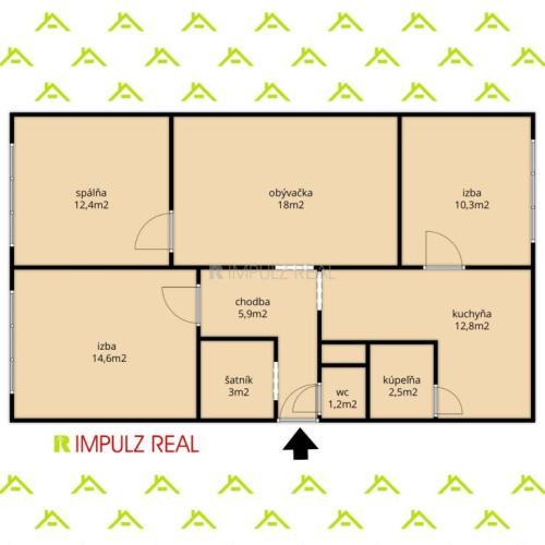 Reality 4 izbový byt, 80m2, Prešov, Sídlisko III., ul. Mukačevská,TOP ponuka