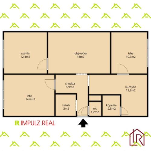 Reality 4 izbový byt, 80m², 4/7, Sídlisko III, ul.Mukačevská, Prešov