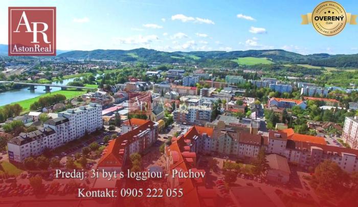 Reality Predaj: 3i byt s loggiou (68m2) v Centre mesta Púchov