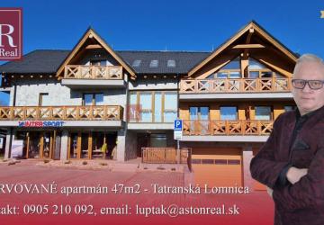 Reality AstonReal: REZERVOVANÉ  apartmán 47m2 + balkón - Tatranská Lomnica