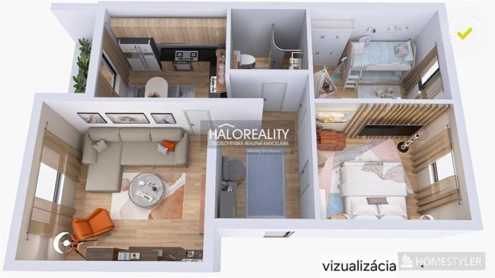 Reality Predaj, trojizbový byt Bratislava Karlova Ves, Pribišova,kompletne zariadený s loggiou - ZNÍŽEN