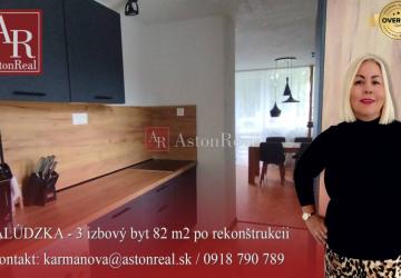 Reality Predaj! 3 izbový byt 82 m2 po rekonštrukcii, Palúdzka - Lipt. Mikuláš