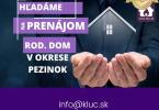 Reality Hľadáte spoľahlivého nájomcu do váčšieho bytu v Pezinku a okolí?