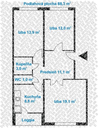 Reality Zrekonštruovaný 3 - izbový byt s lodžiou