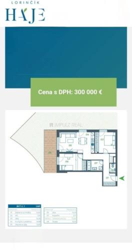 Reality 3i byt Lorinčík Háje, terasa, záhrada, novostavba, OV