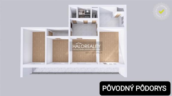 Reality Predaj, štvorizbový byt Bratislava Nové Mesto, Vajnorská - ZNÍŽENÁ CENA - EXKLUZÍVNE HALO RE