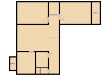 Reality 3-izbový byt Košice-Sever – loggia, balkón, výhľad na park